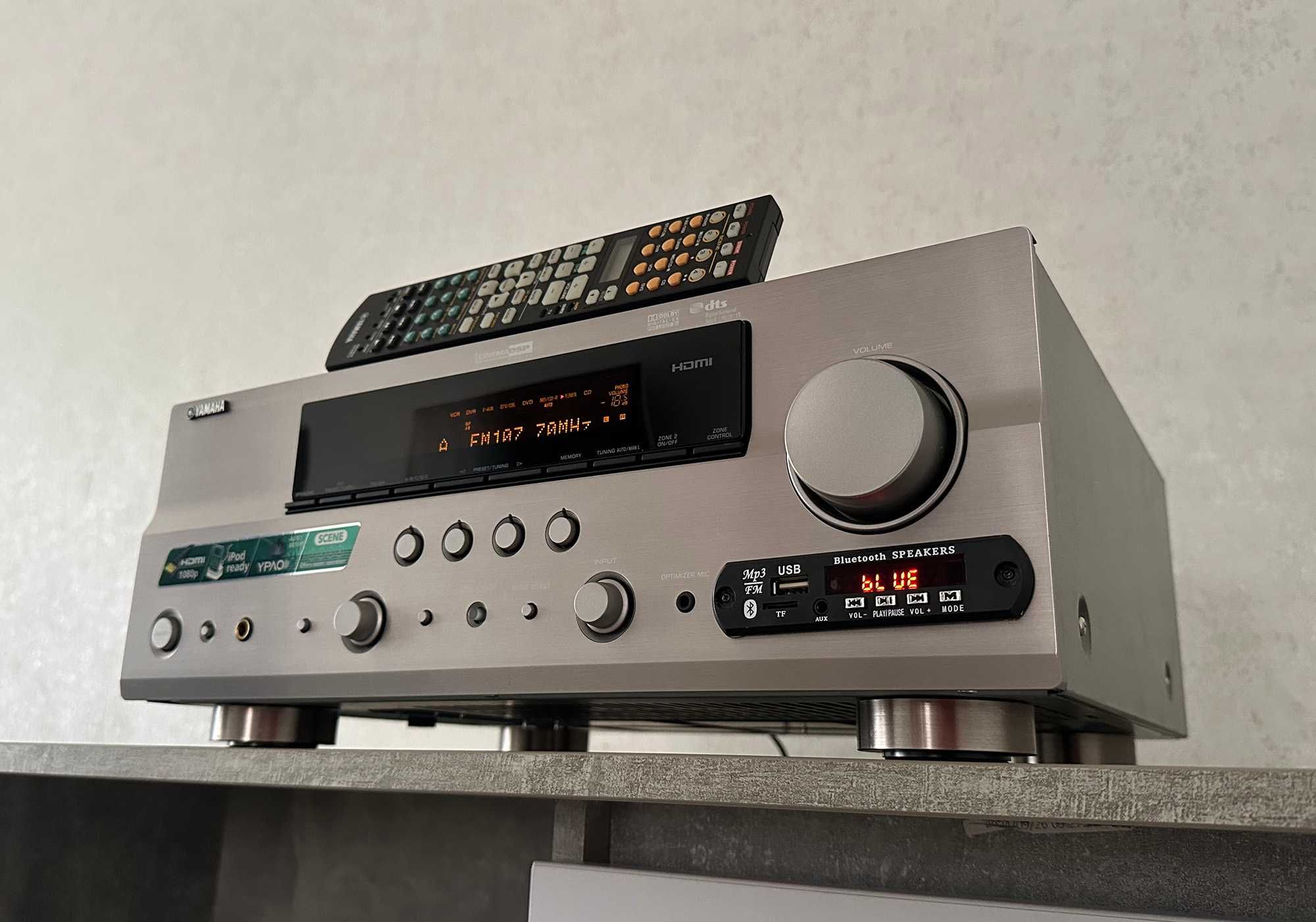 Ресивер Yamaha RX-V661 (7 × 140 Вт / USB / BlueTooth / ЦАП / FM-тюнер)