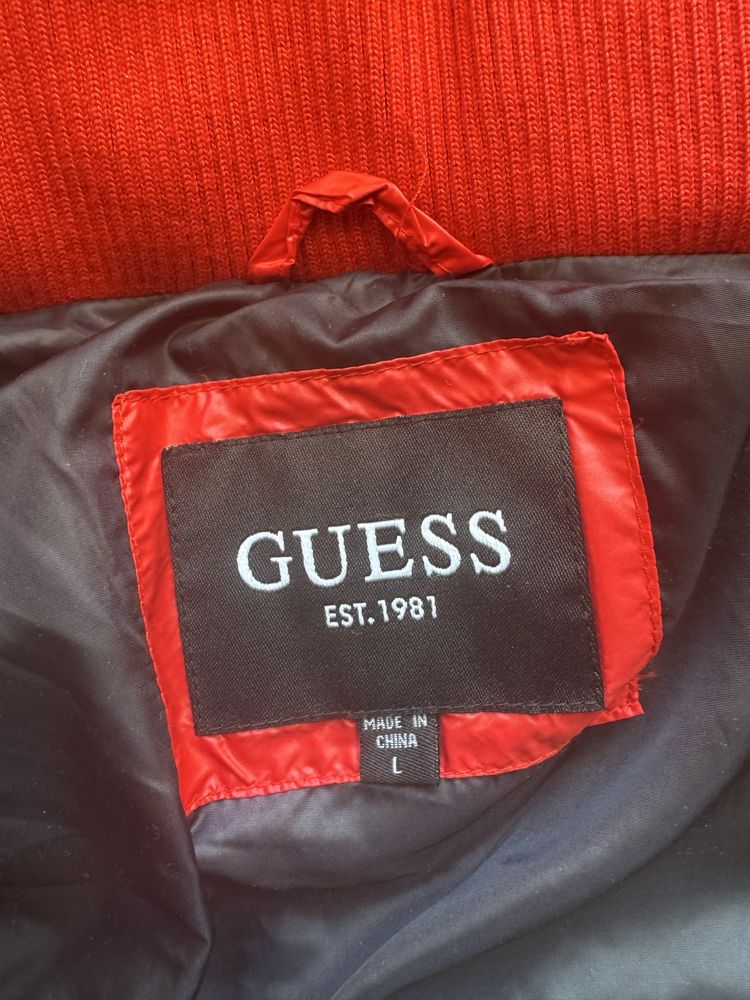 Nowa kurtka meska Guess czerwona rozmiar L