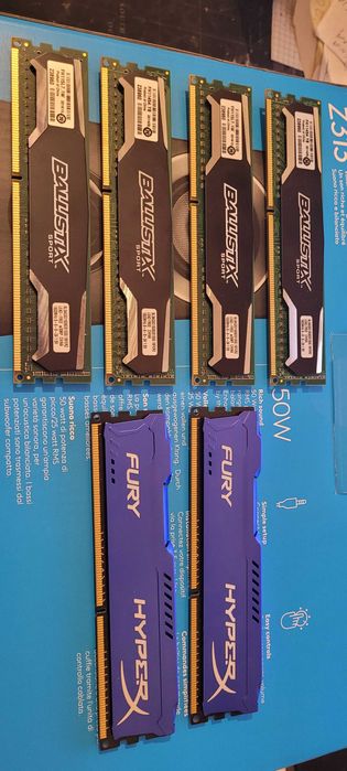 Pamieci DDR 3 Różnych firm 4x4 i 2x4