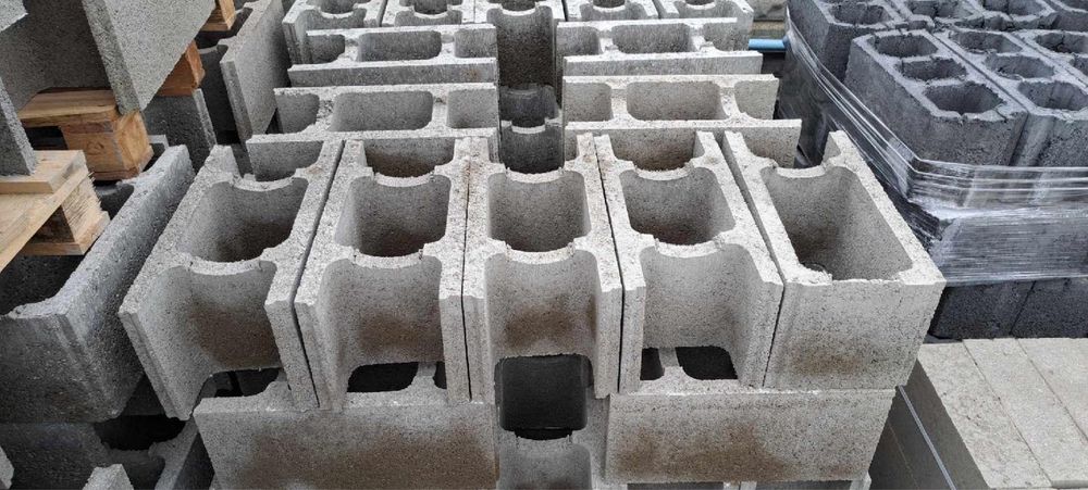 bloczki betonowe fundamentowe pustaki wentylacyjne nadproża cement