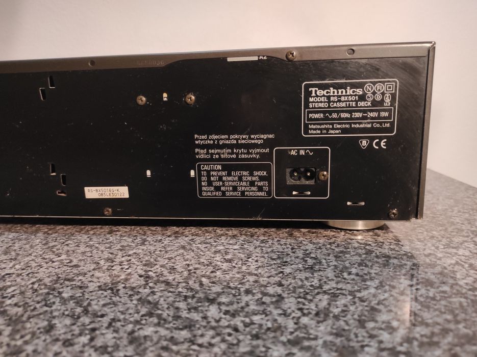 Technics rs bx501 deck magnetofon  kaseta vintage