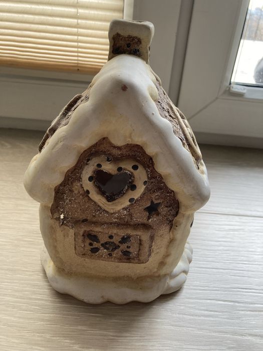 Lampion domek chatka z piernika święta ozdoba