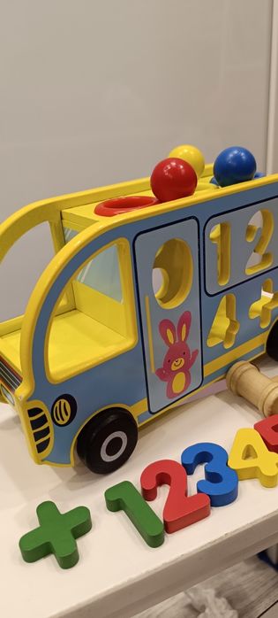 Іграшка сортер автобус дерев'яна іграшка