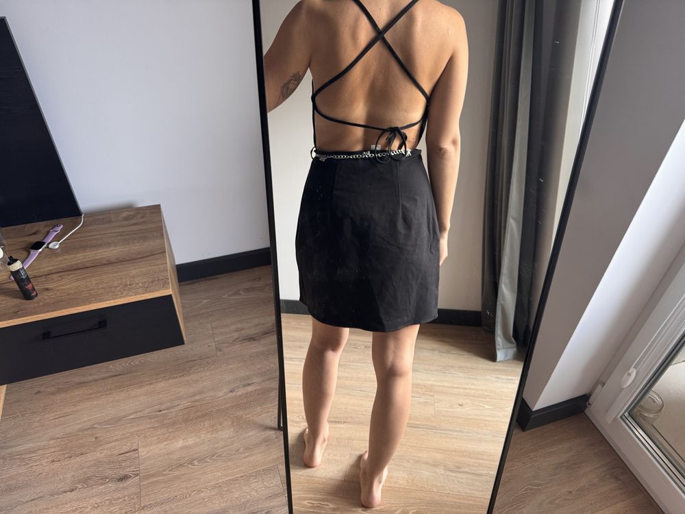 Sukienka h&m sznurowane plexcy