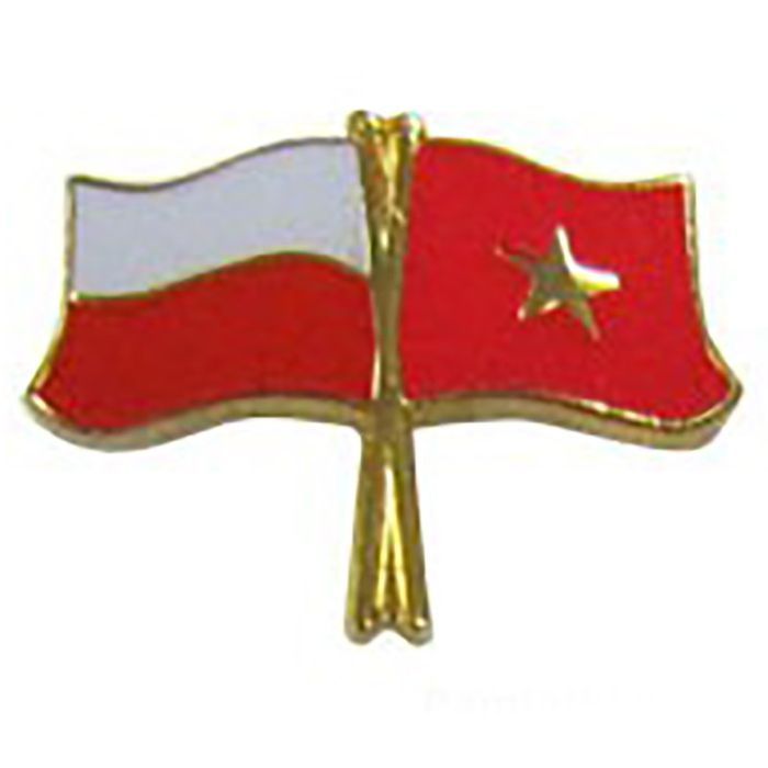 Przypinka pin wpinka flaga Polska-Wietnam