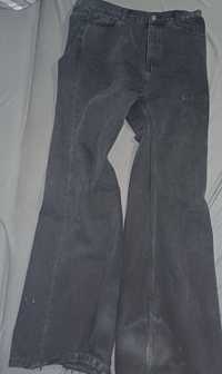 Balenciaga spodnie flared pants bootcut streetwear opium y2k bootleg