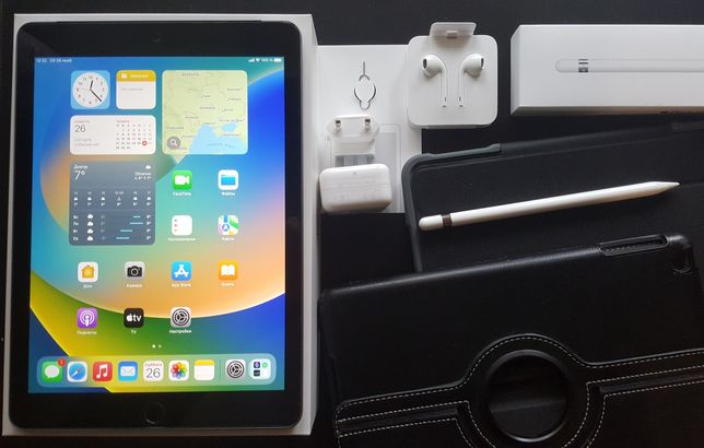 iPad6 128GB 4G LTE Space Grey A1954, Apple Pencil, рабочий  +подарки !