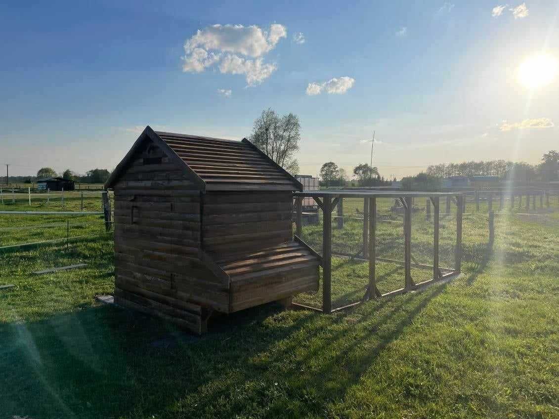 Duży kurnik XXXL dla 20-28 kur kaczek deska sosna, jodła Ocieplony!