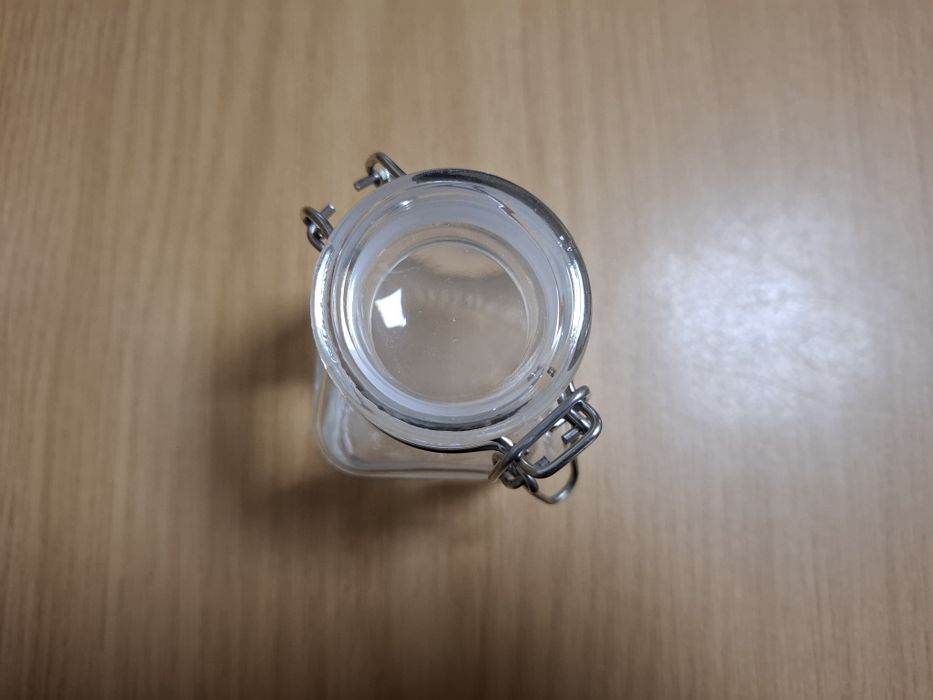 Frascos de vidro 100 ml 5 x 8 cm tampa hermética - NOVO - ENVIO GRÁTIS