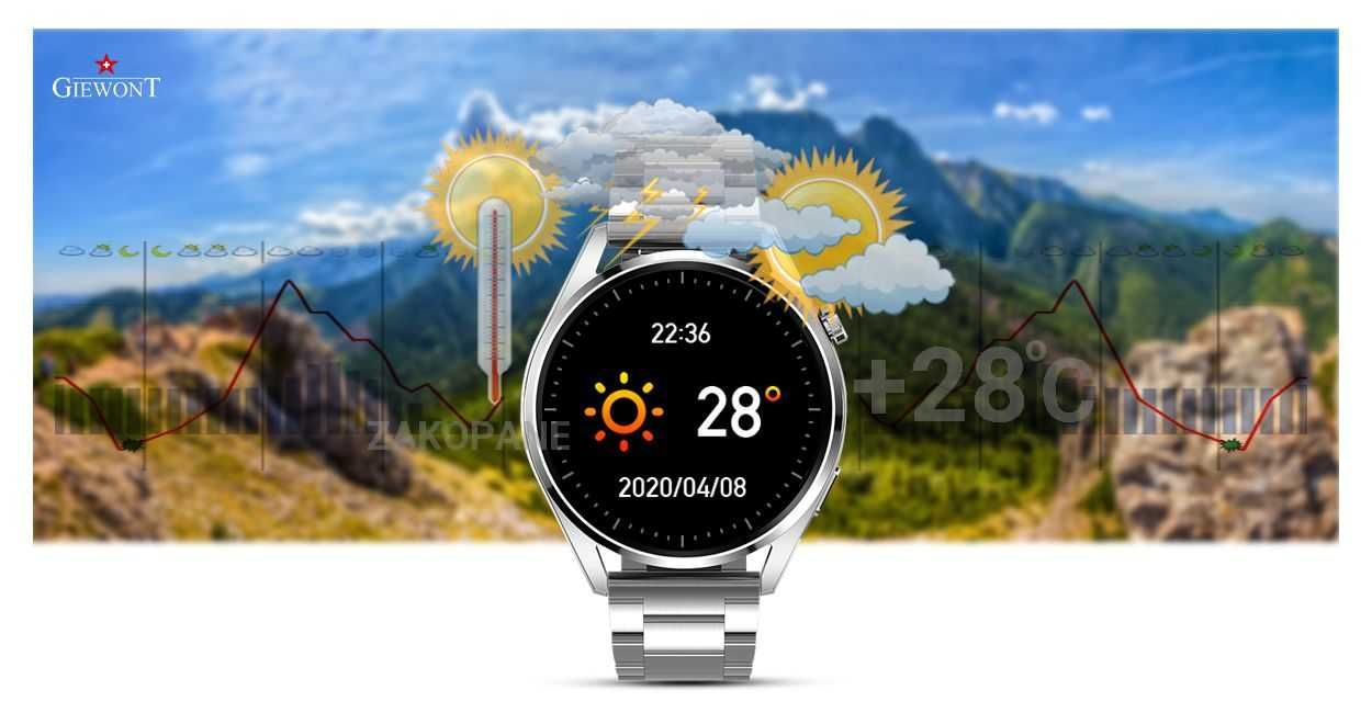 Smartwatch Giewont Vertex SmartCall GW450-4 Silver