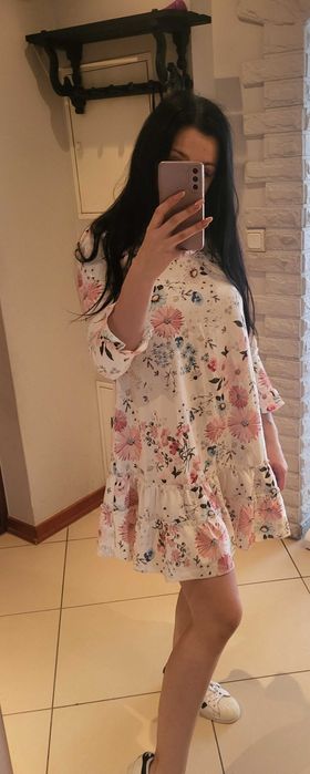 Sukienka Cocomore nowa z metka uni lub ciążowa rozmiar S falbanki