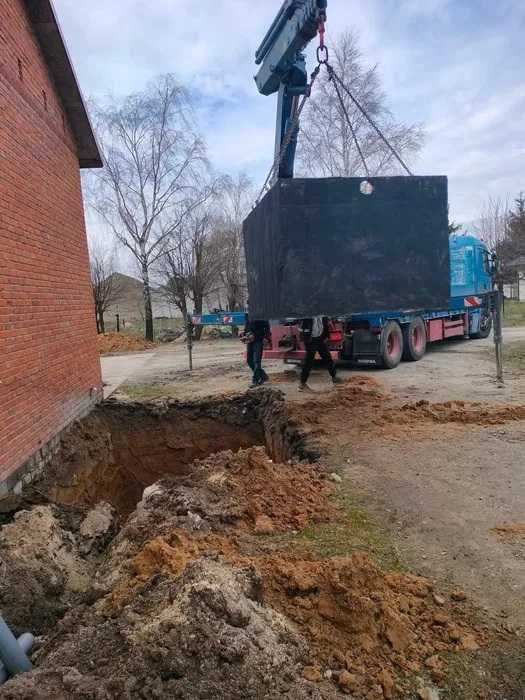 Przydomowe oczyszczalnie ścieków, zbiorniki na deszczówkę z montażem.