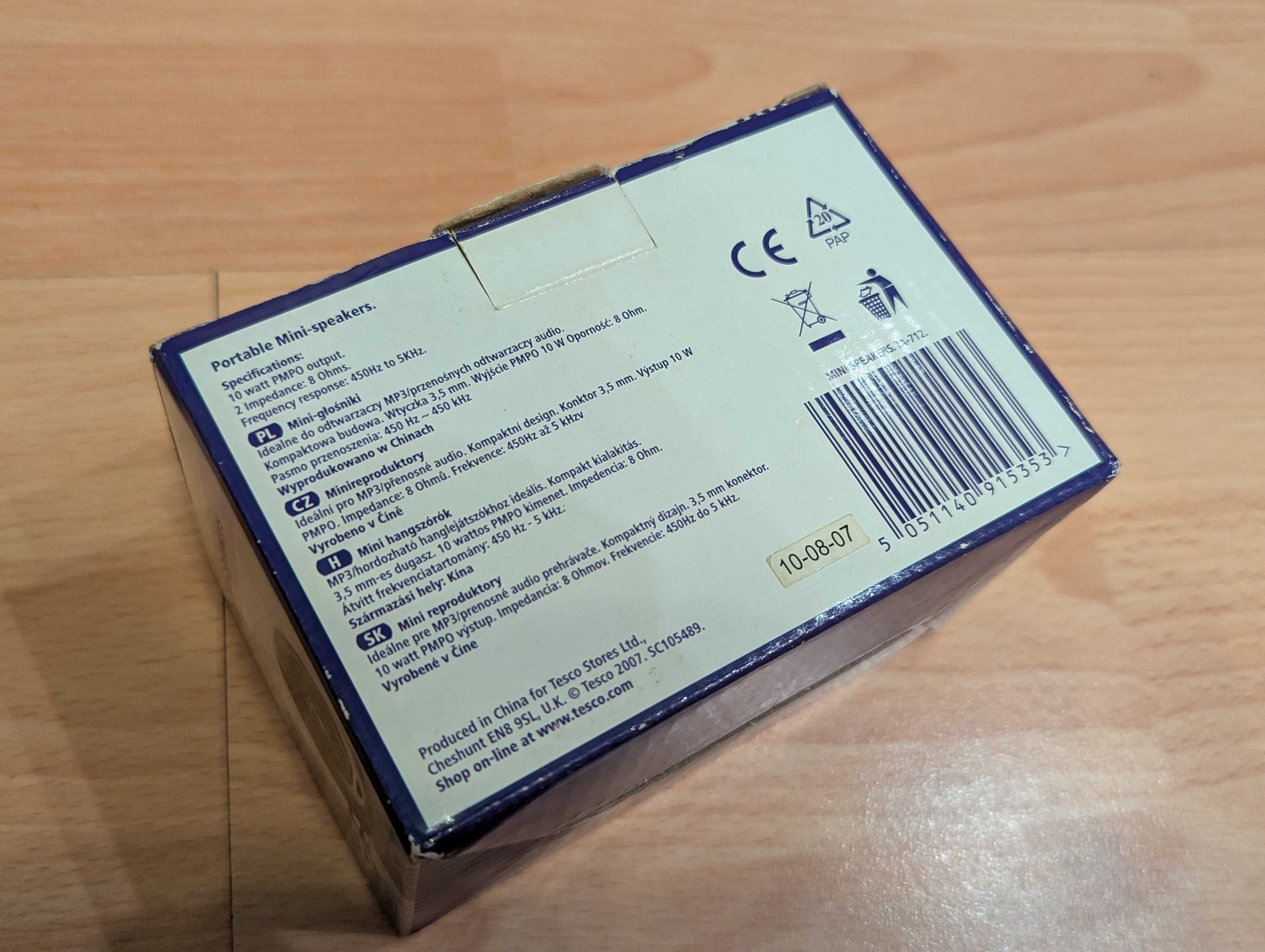 Mini głośniki Tesco Technika TA-712 10W Jack 3.5 mm