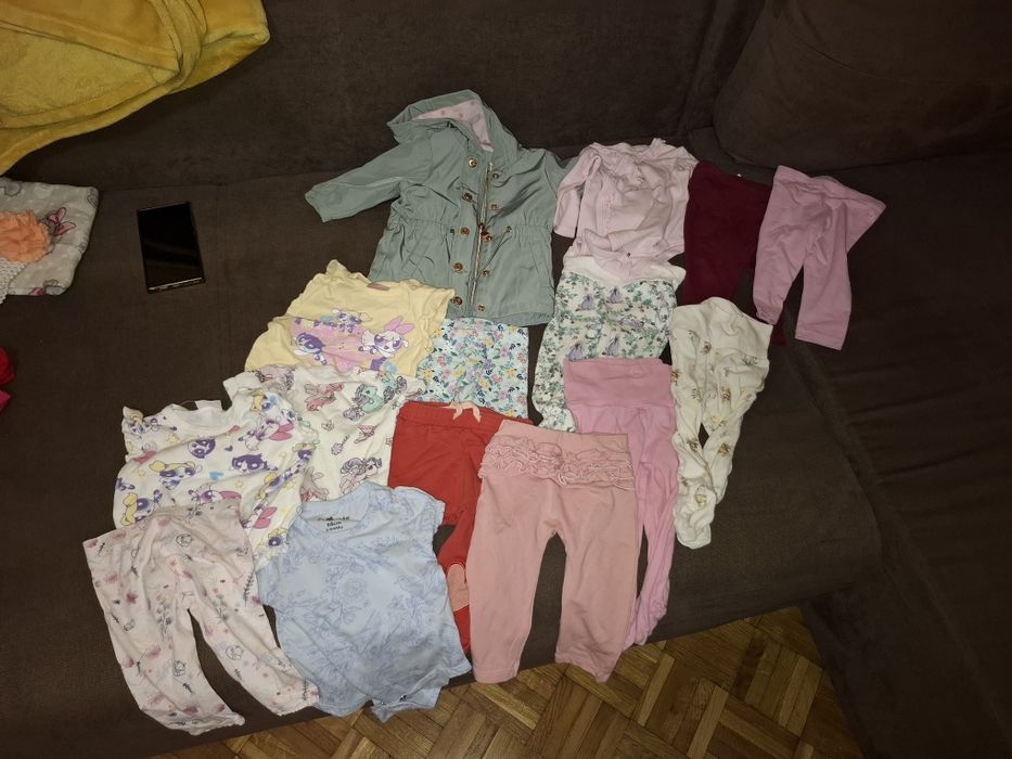 Paczka ciuszków paka ciuchow dla dziewczynki 68 smyk Pepco kurtka spod