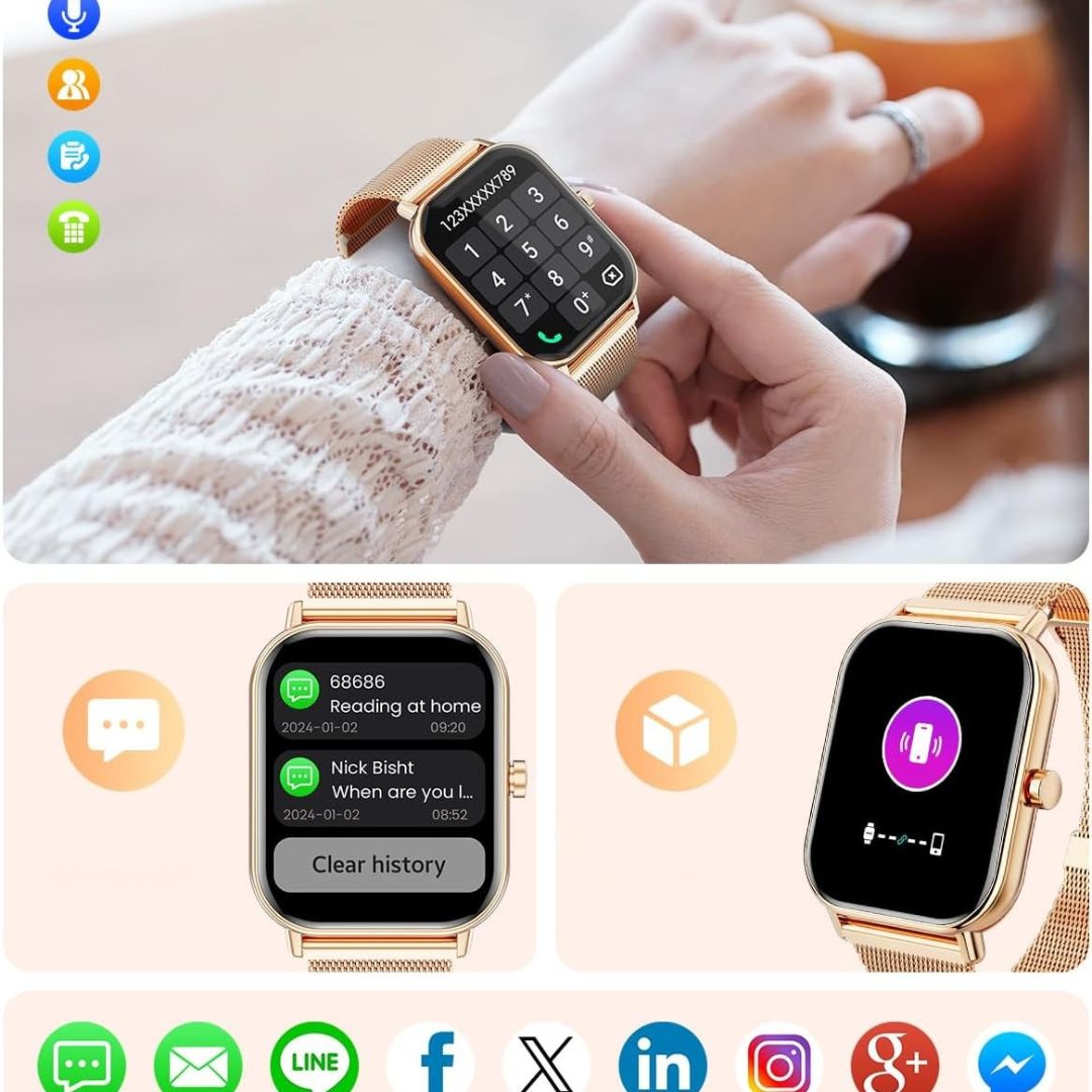 Inteligetny Zegarek Smartwatch Bluetooth Wodoodporny iOS Android j.pol