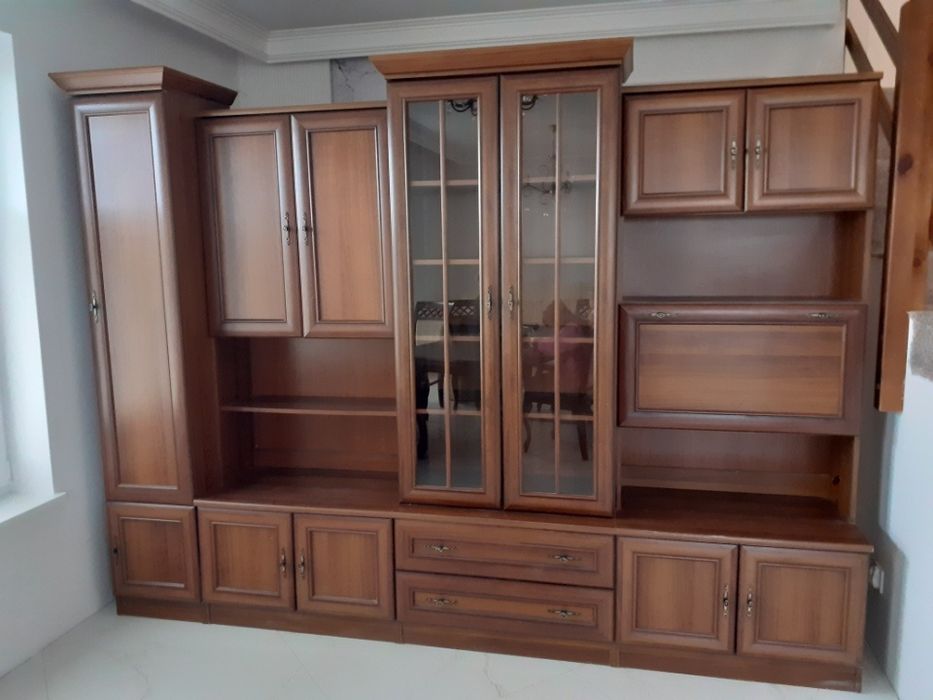 Zestaw mebli do salonu, brązowe