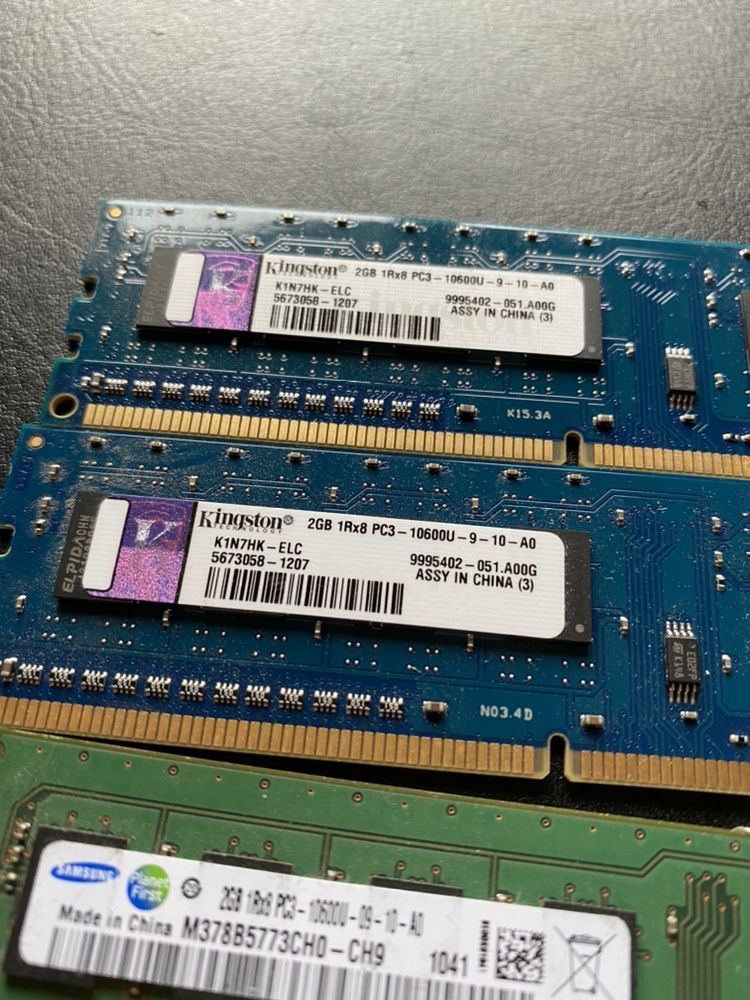 Pamięć RAM | Samsung Kingston | 2GB | 4 sztuki