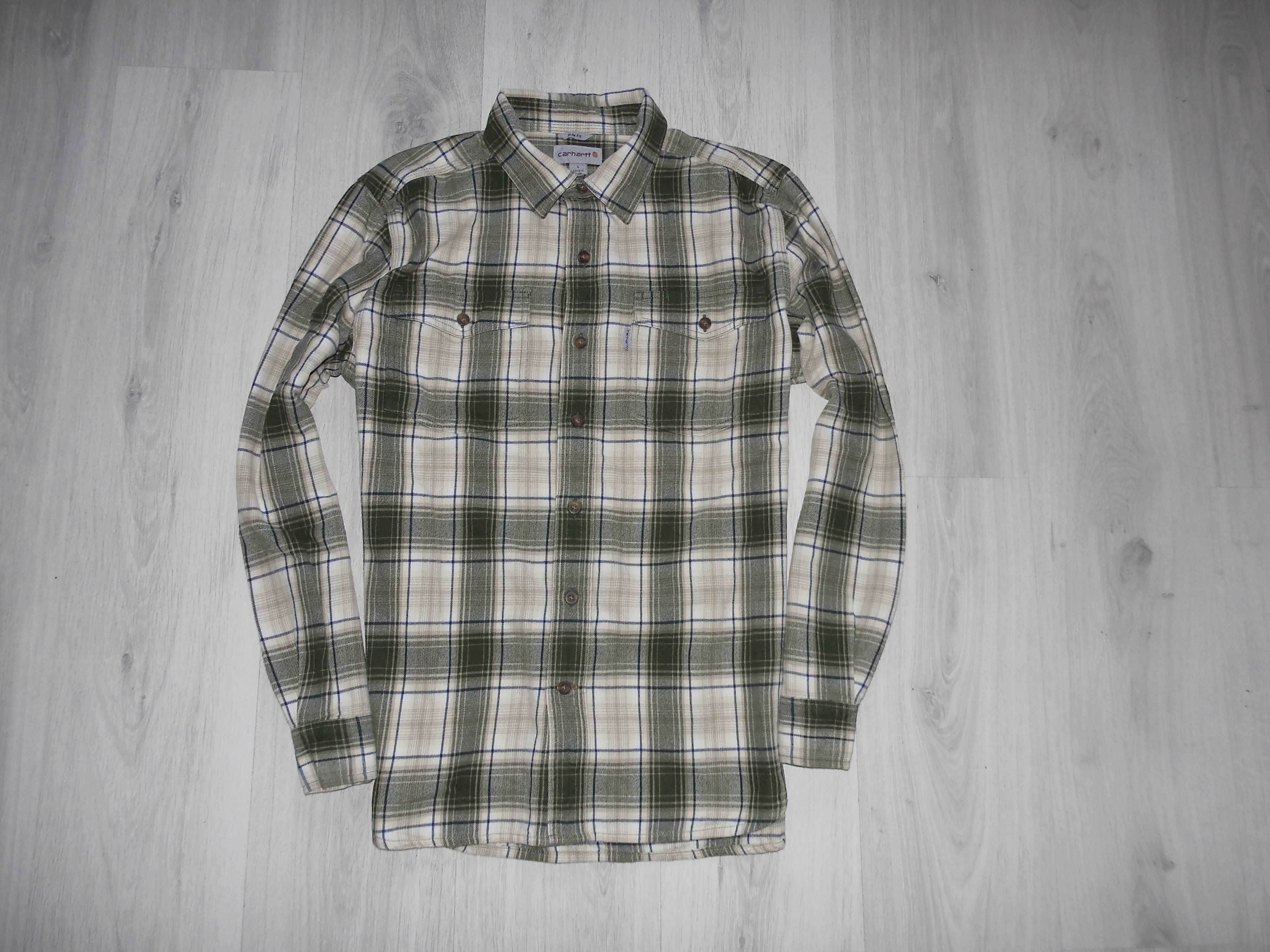 Carhartt Midweight Slim fit Flannel Stylowa koszula Męska L