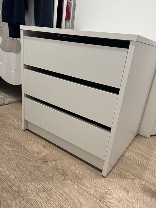 Módulo 3 gavetas branco