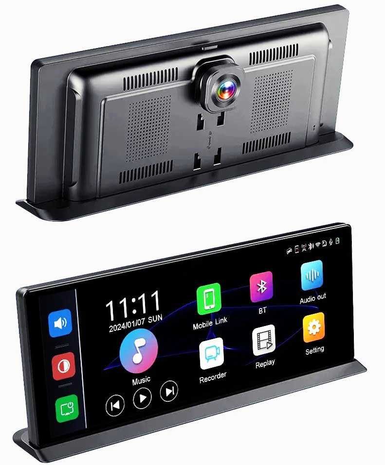 Видеорегистратор на торпеду, 10,26"IPS, 2 кам +Airplay+ScreenMirroring