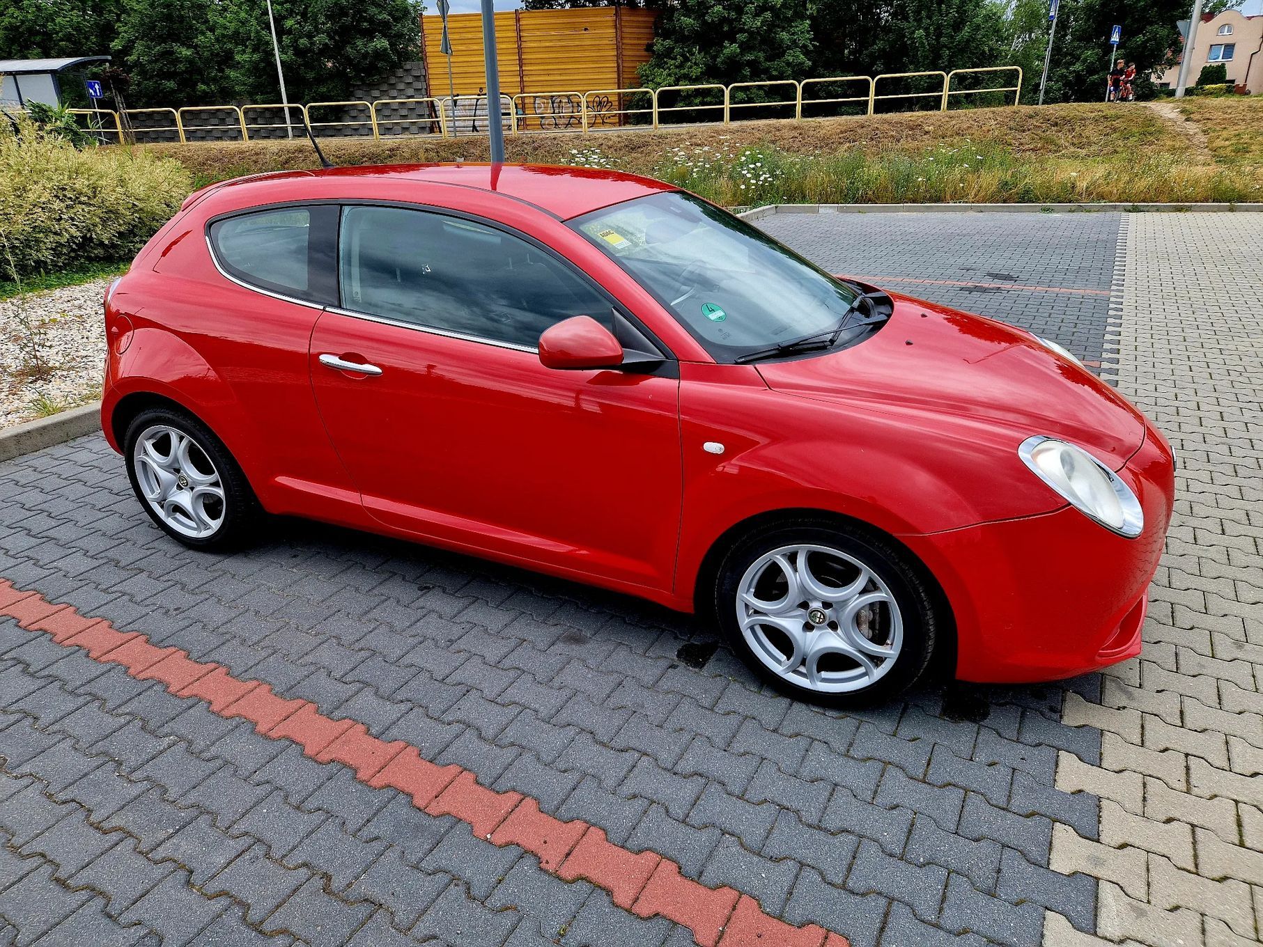 Alfa Romeo Mito Alfa Romeo MiTo 1.4 TB (155 KM), 2008, czerwony – zadbana