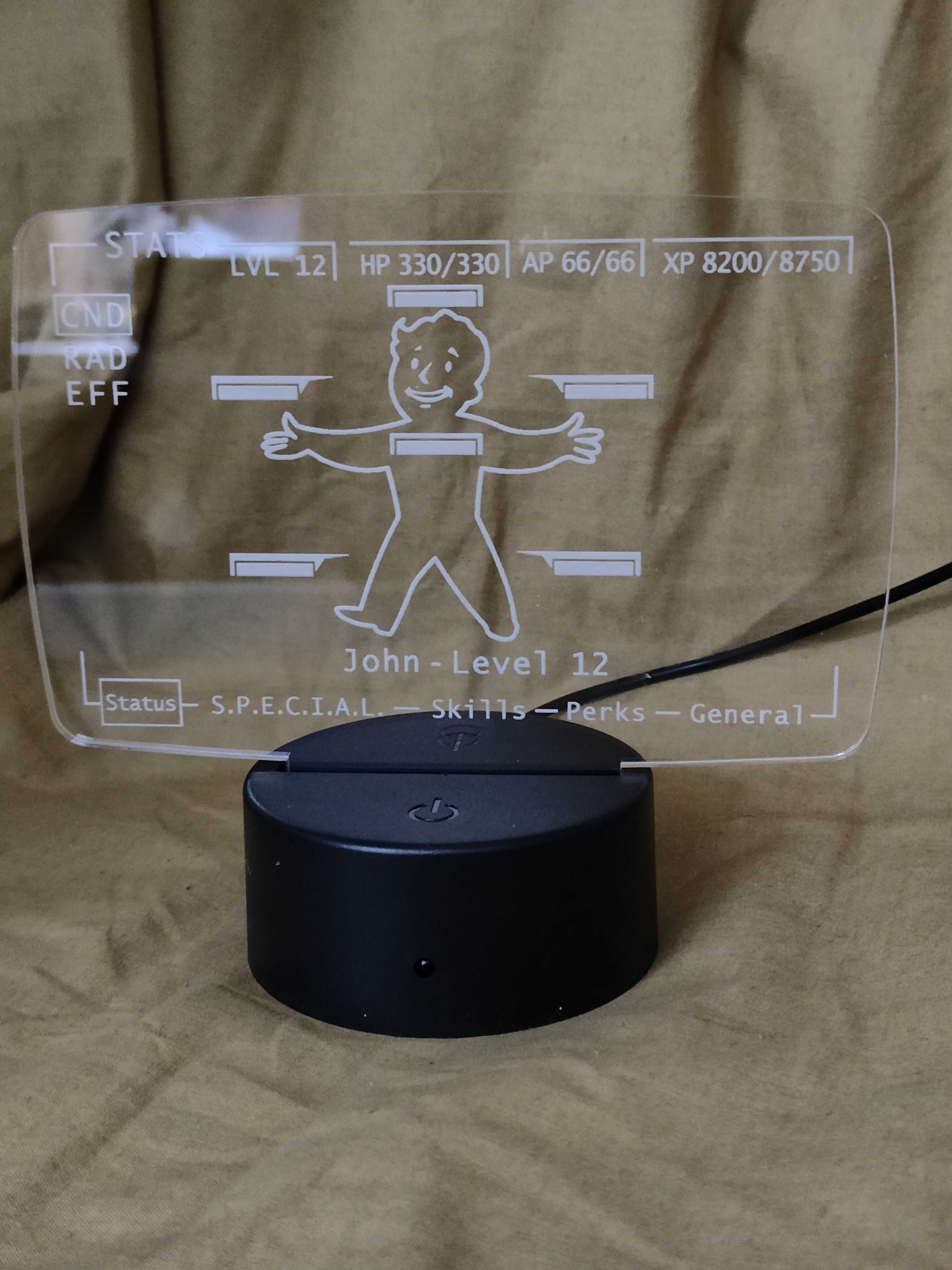 Pipboy Fallout - Lampka nocna RGB Pip-boy