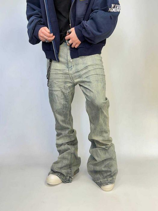 Rick Owens DRKSHDW flared jeans джинси голубі джинсі клеш кльош штаны.