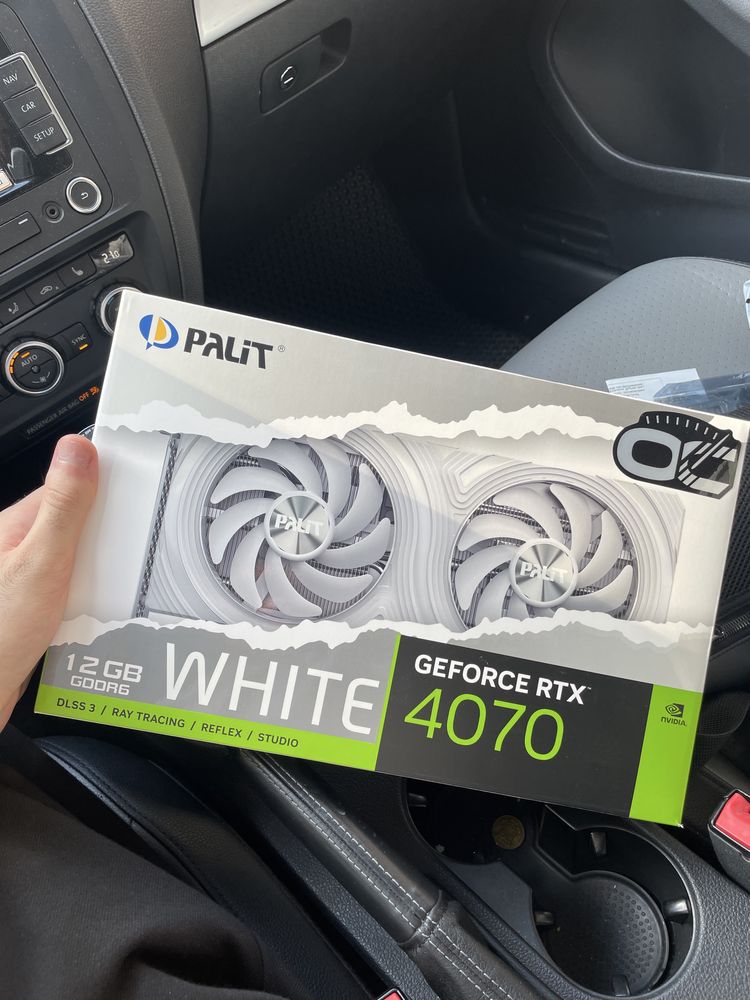Відеокарта RTX 4070 12GB GDDR6 White OC Palit (NE64070S19K9-1048L)
