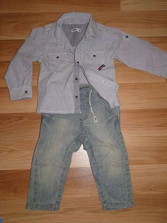 zestaw koszula + spodnie jeansy Wójcik