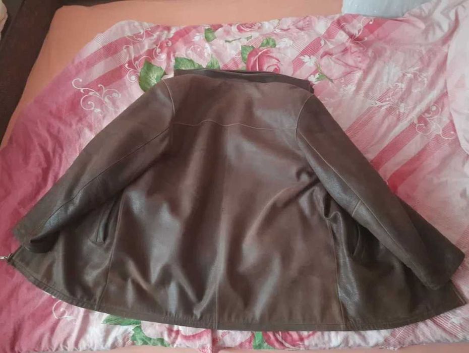 Куртка чоловіча шкіряна зимова утеплена.Зимняя кожанная куртка 60 разм