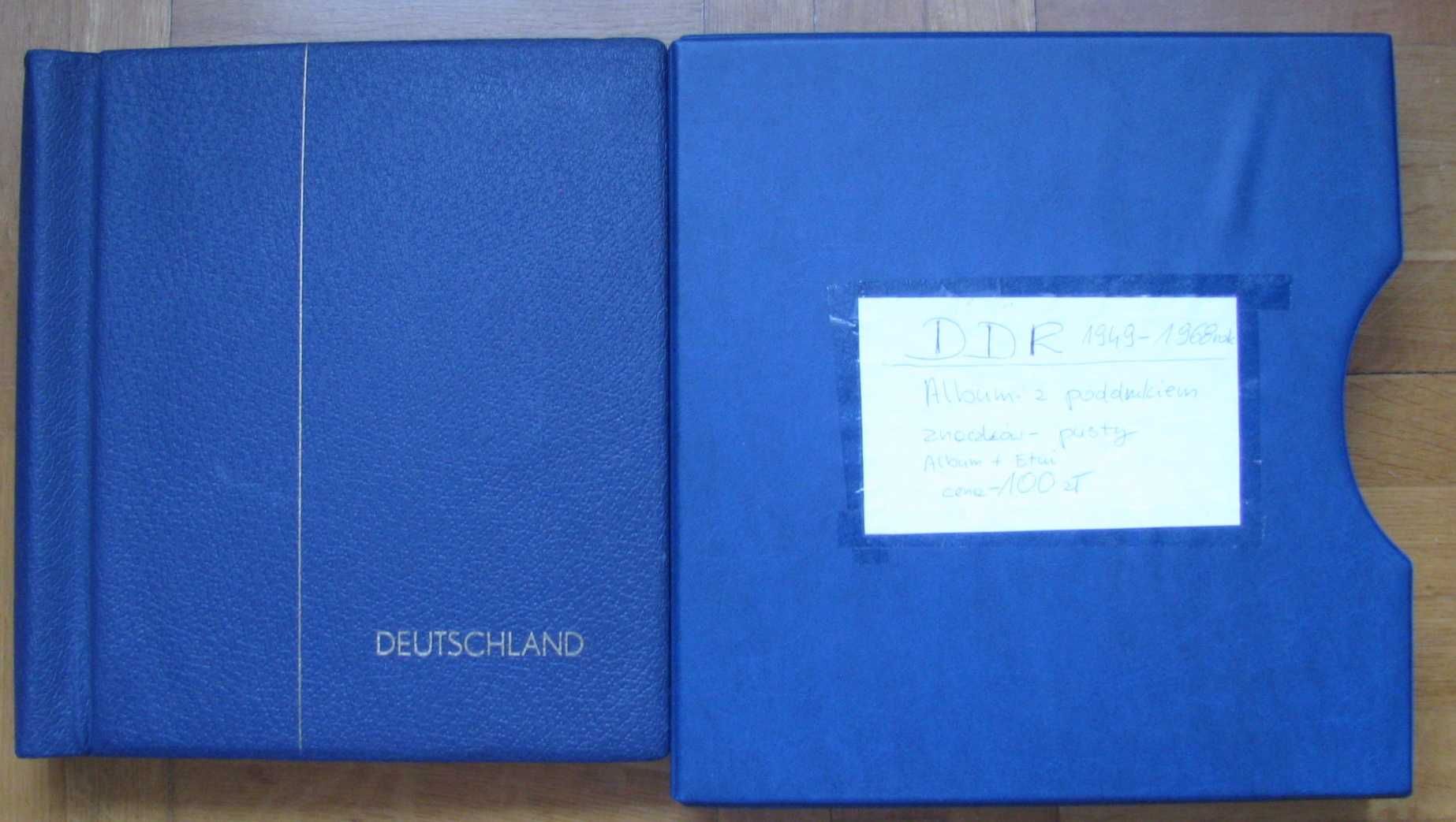 Znaczki - Klaser , album z poddrukiem znaczków DDR lata 1949 do 1968