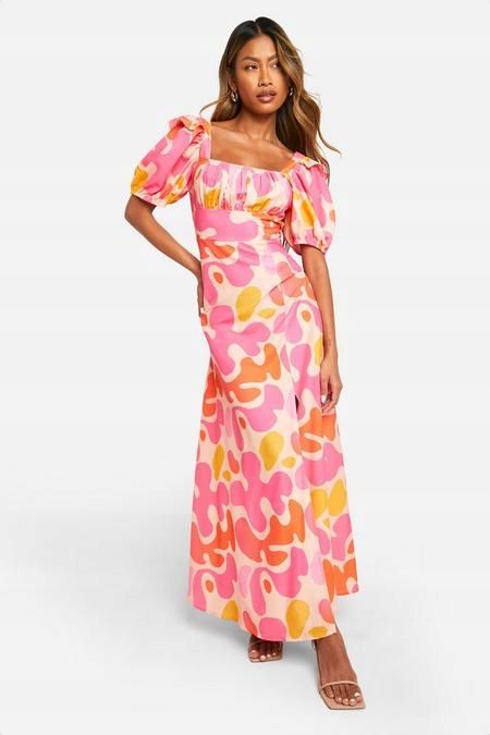Boohoo 44 Xxl Sukienka Wzorzysta Maxi J29671