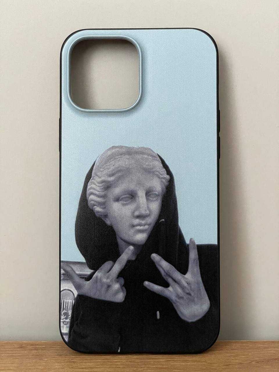 Etui na telefon iPhone XR, 11, 12, 13, nowy, statua David, Mona Lisa