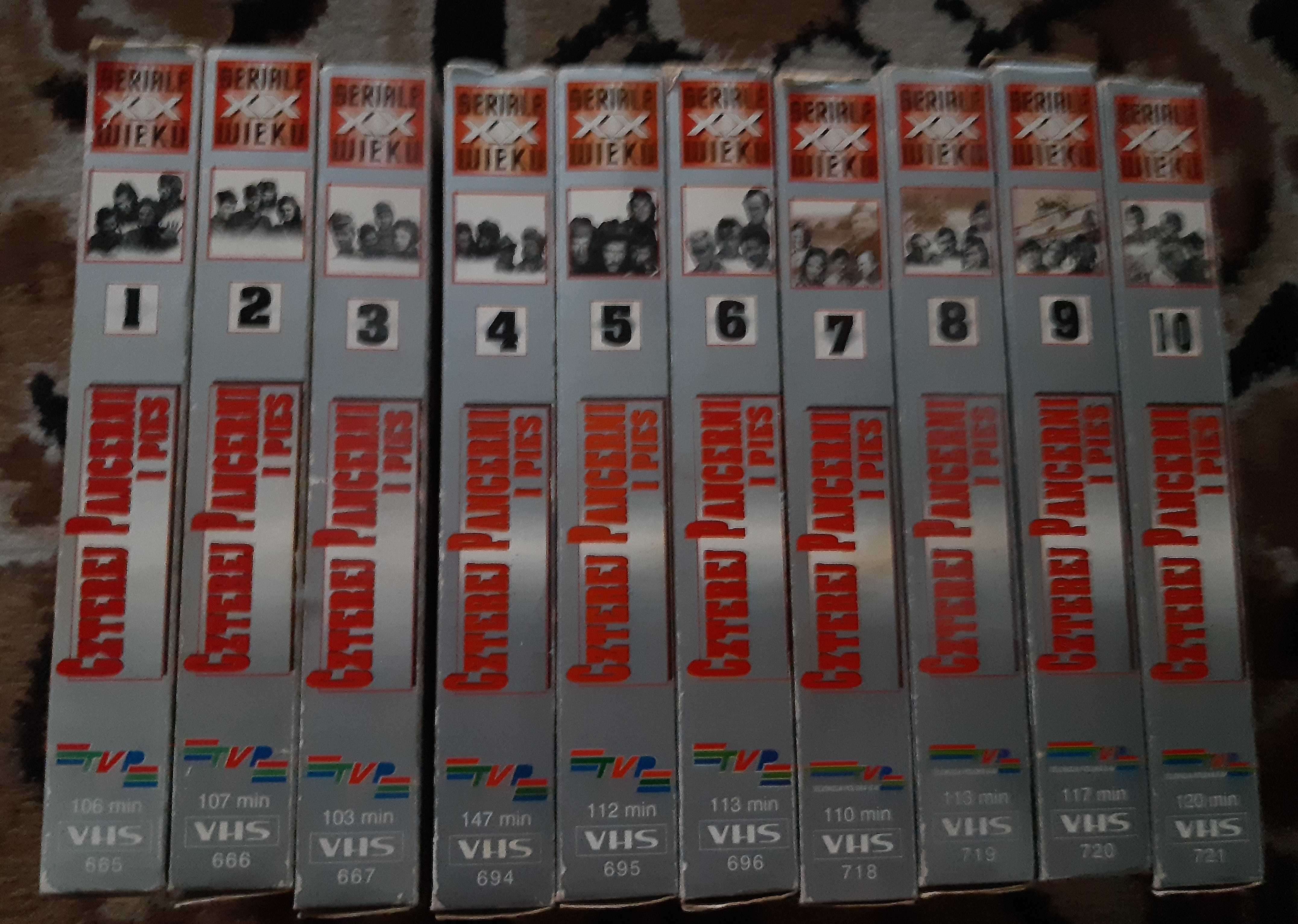 czterej pancerni i pies komplet 10 kaset vhs