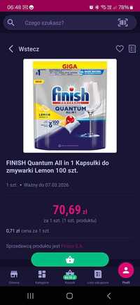 Kapsułki/tabletki do zmywarki Finish Quantum All in 1, cytrynowe