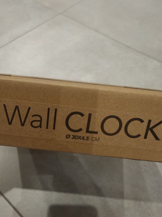 Zegar ścienny, zieleń oliwka