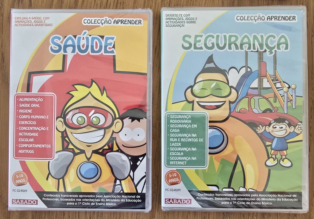 Coleção de 8 PC CD Rom educativos