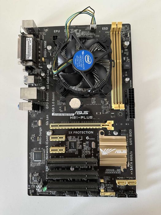 Материнська плата Asus H81M-Plus (s1150 + Процесор i5 4570