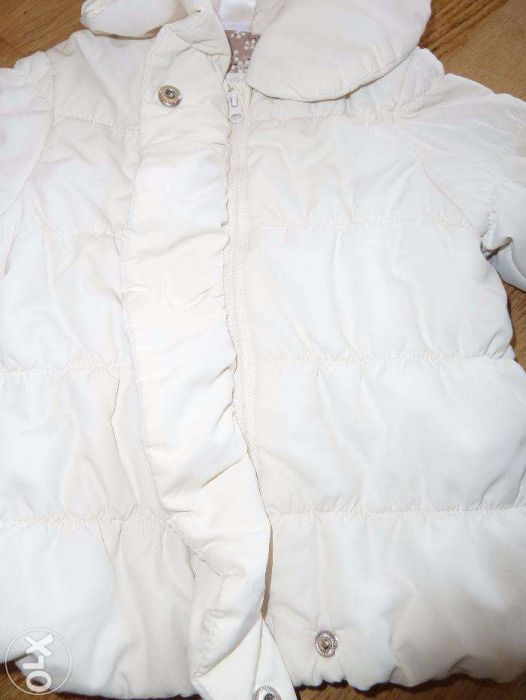 Casaco branco elegante da Zara baby - 12 a 18 meses