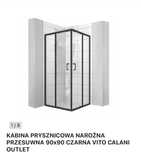 Kabina prysznicowa brak 90x90 brak dwoch szyb