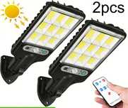 Komplet 2 lamp solarnych LED z czujnikiem ruchu i pilotem!