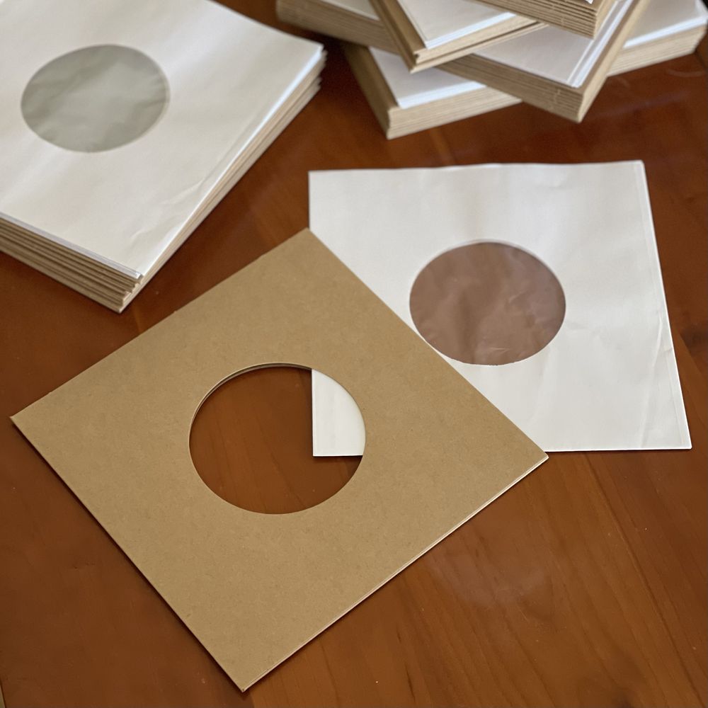 7'' Vinyl Record Inner & Outer Sleeves