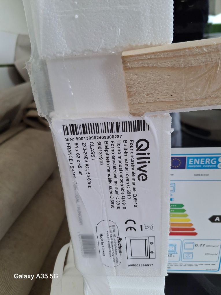 Forno eléctrico e placa a gás