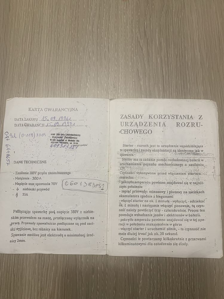 Spawarka z rozruchem i prostownikiem