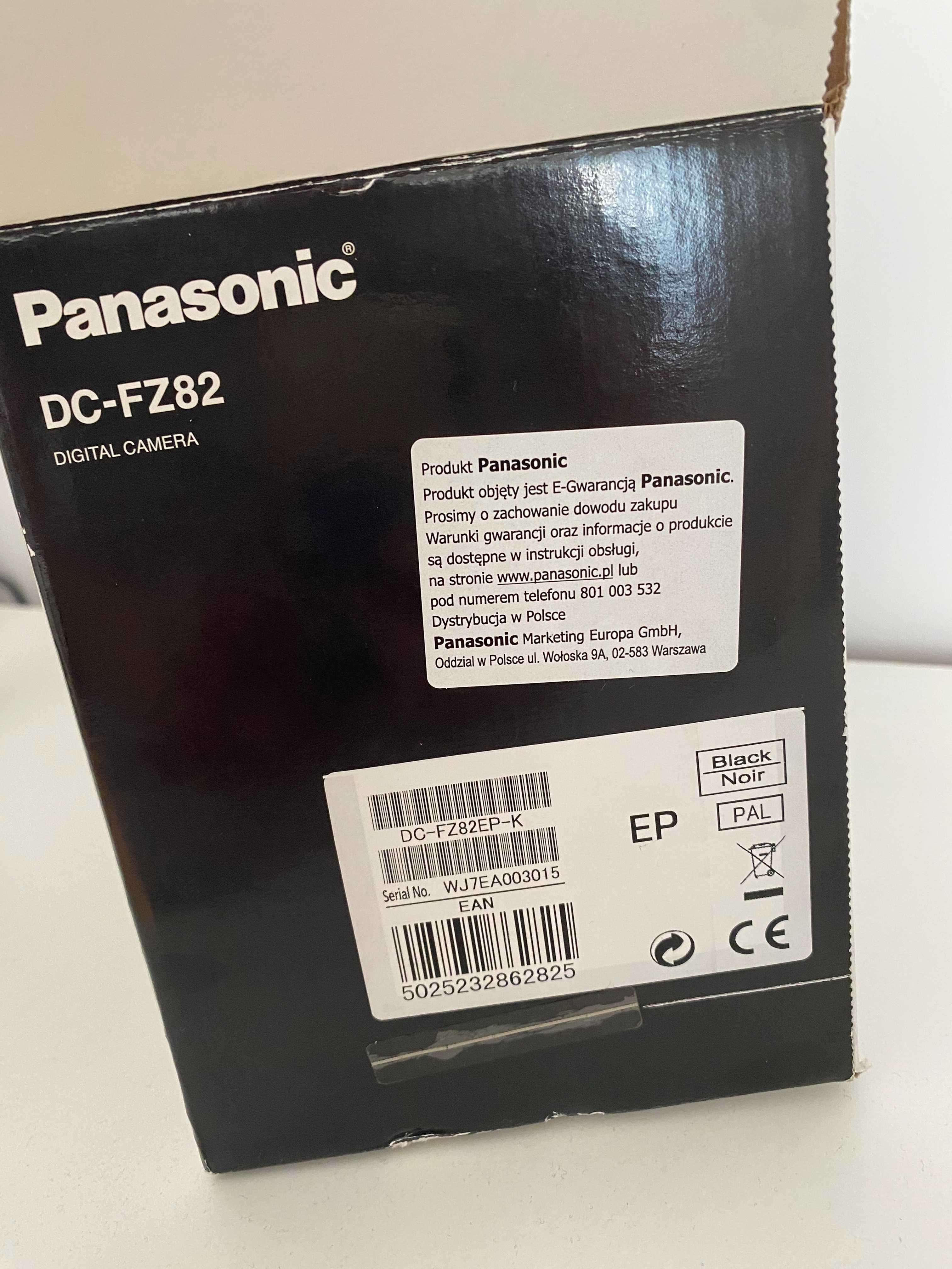 Aparat Panasonic Lumix DC-FZ82 raz użyty + TORBA + USB + Karta 32GB