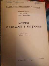 WYPISY Z FILOZOFII I SOCJOLOGII - opr. Zbiorowe L. Kasprzyk, wyd. II