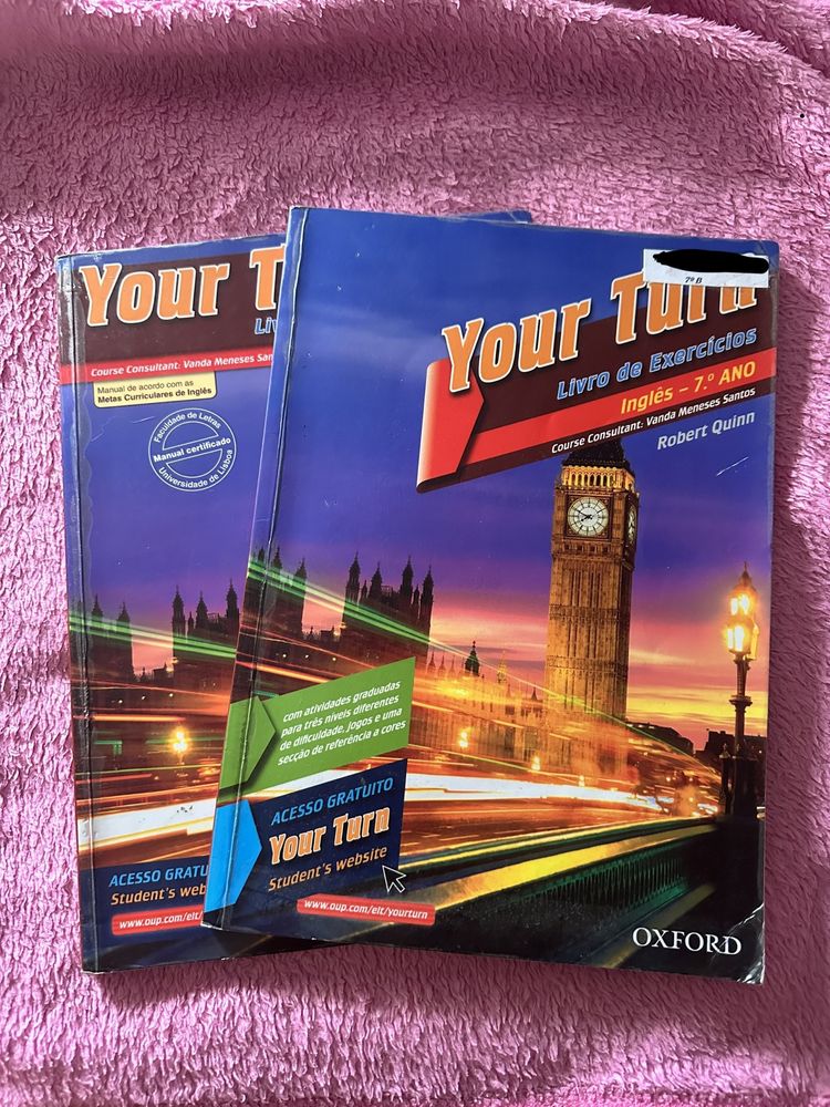 Manual escolar 7 ano -your turn Oxford com cd
