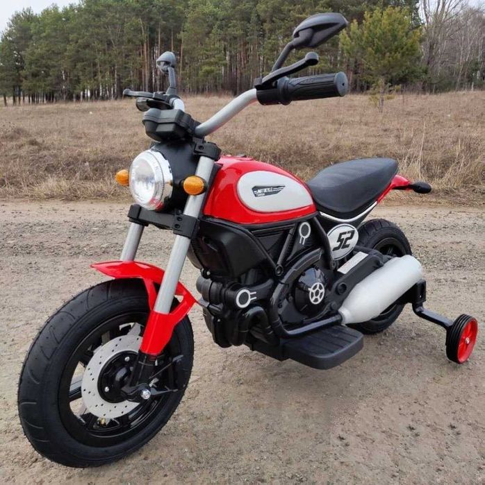 Motocykl TRIUMPH BOBBER Chopper Elektryczny Auto AKUMULATOR 2 DZIECI