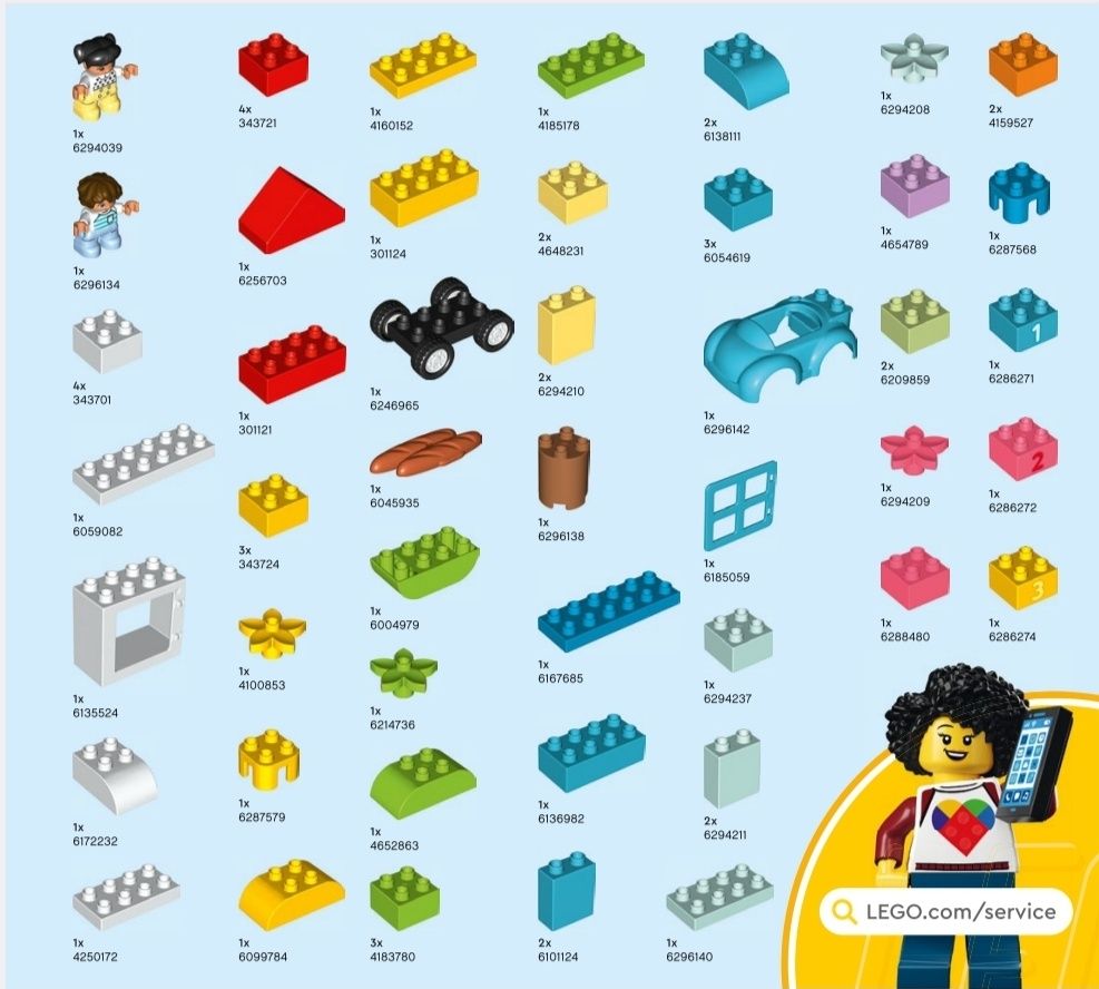 Конструктор LEGO DUPLO, 65 деталей (10913)