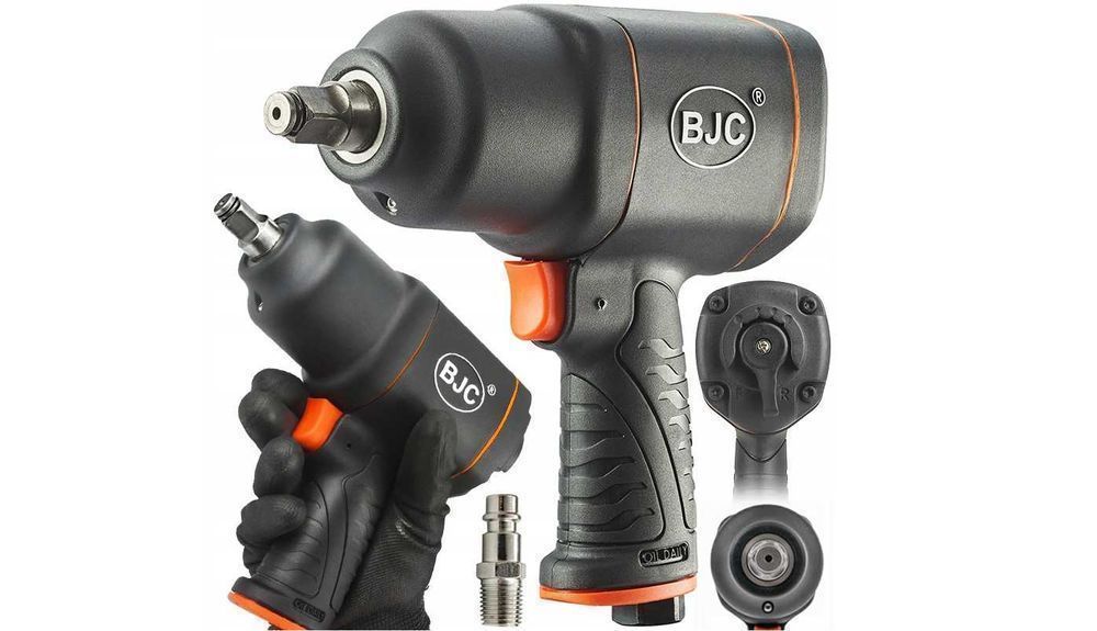 Udarowy KLUCZ PNEUMATYCZNY BJC 1600Nm do kół 1/2 Moc 1550W TIR